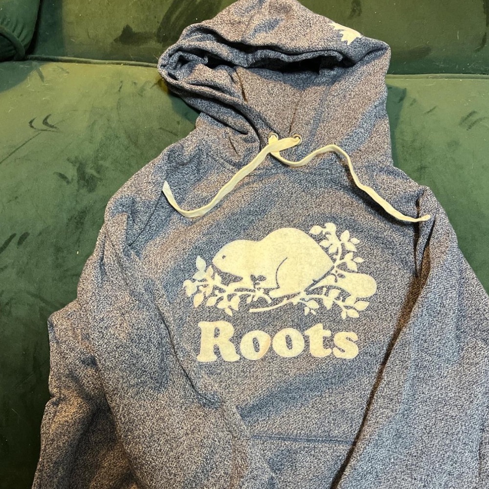 Grey and white Roots hoodie #hoodie Hoversized #cozy